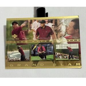 TIGER WOODS ROOKIE CARD 2001 Upper Deck Golf PGA Grand Slam Jumbo